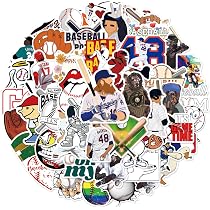 Amazon.co.jp: kolergam(店) 50枚野球ステッカーセットプロ野球の